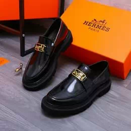 hermes cuir chaussures pour homme s_1231227